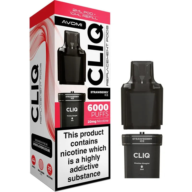 Strawberry Ice Avomi CLIQ Pod & Refill 12ml
