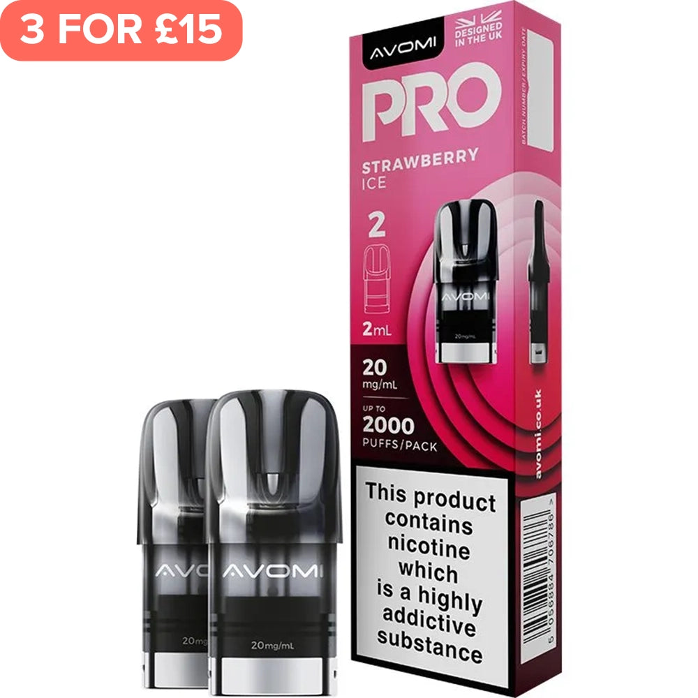 Strawberry Ice Avomi PRO Pods 2 Pack