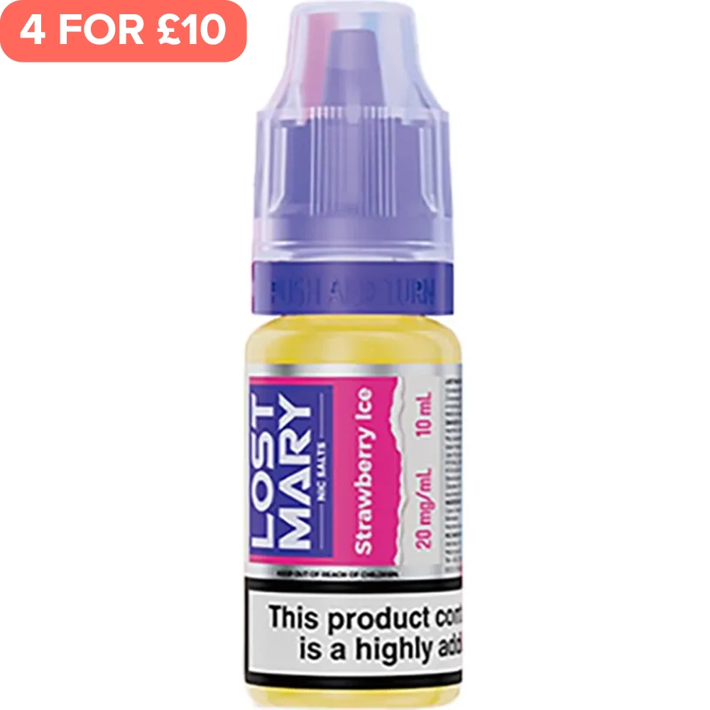 Strawberry Ice Lost Mary Nic Salts E-Liquid 10ml