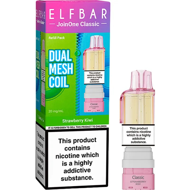 Strawberry Kiwi Elf Bar JoinOne Classic Pod & Refill 12ml