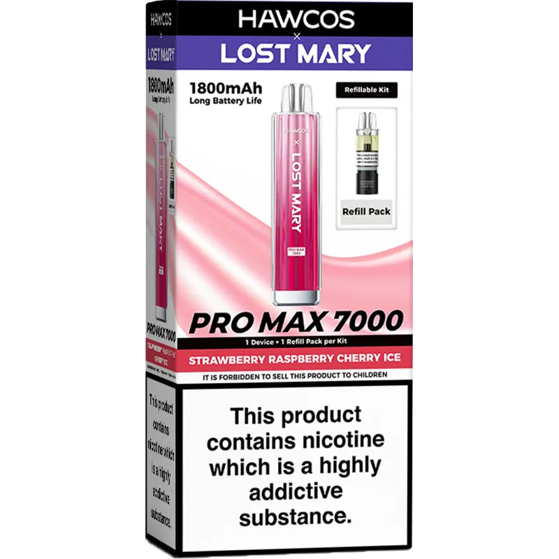 Hawcos x Lost Mary Pro Max 7000 Pod Vape Kit 10ml