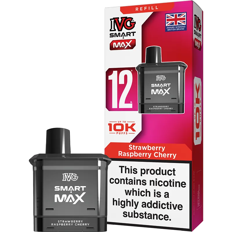Strawberry Raspberry Cherry IVG Smart Max Pod & Refill 12ml