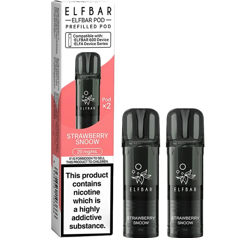 Strawberry Snoow Elf Bar 600 Pods 2 Pack