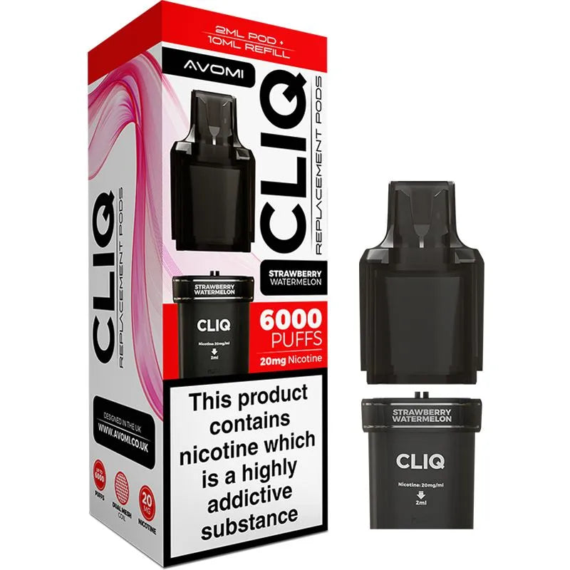 Strawberry Watermelon Avomi CLIQ Pod & Refill 12ml