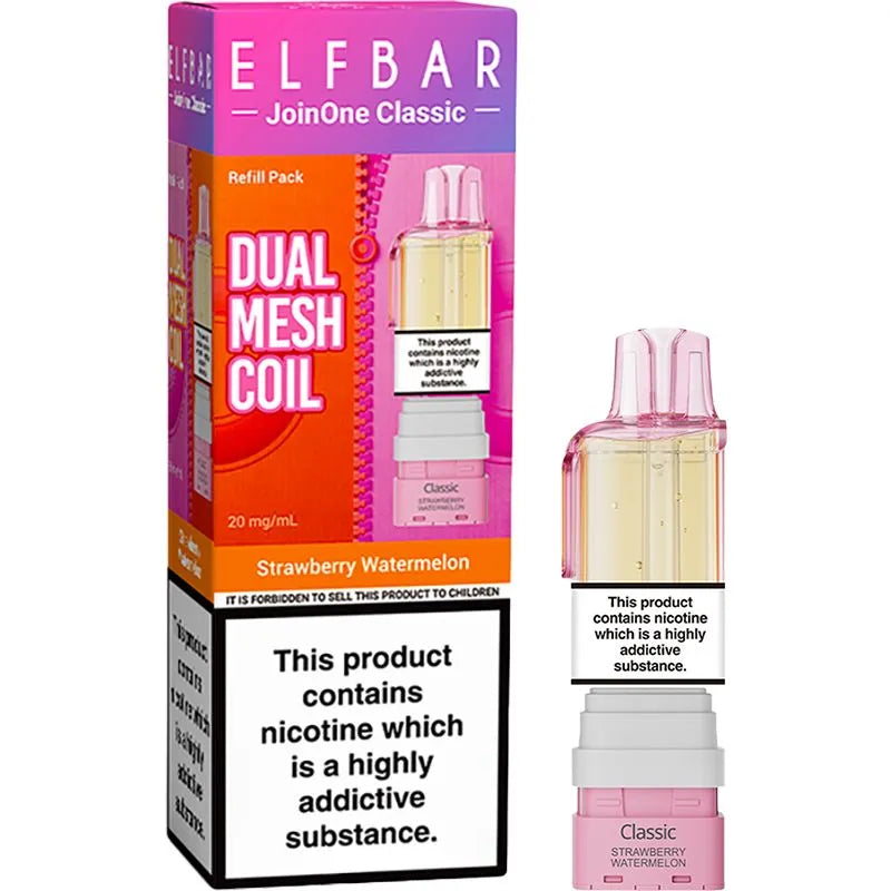 Strawberry Watermelon Elf Bar JoinOne Classic Pod & Refill 12ml