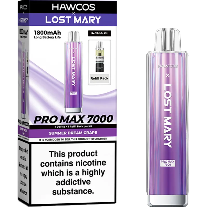 Hawcos x Lost Mary Pro Max 7000 Pod Vape Kit 10ml