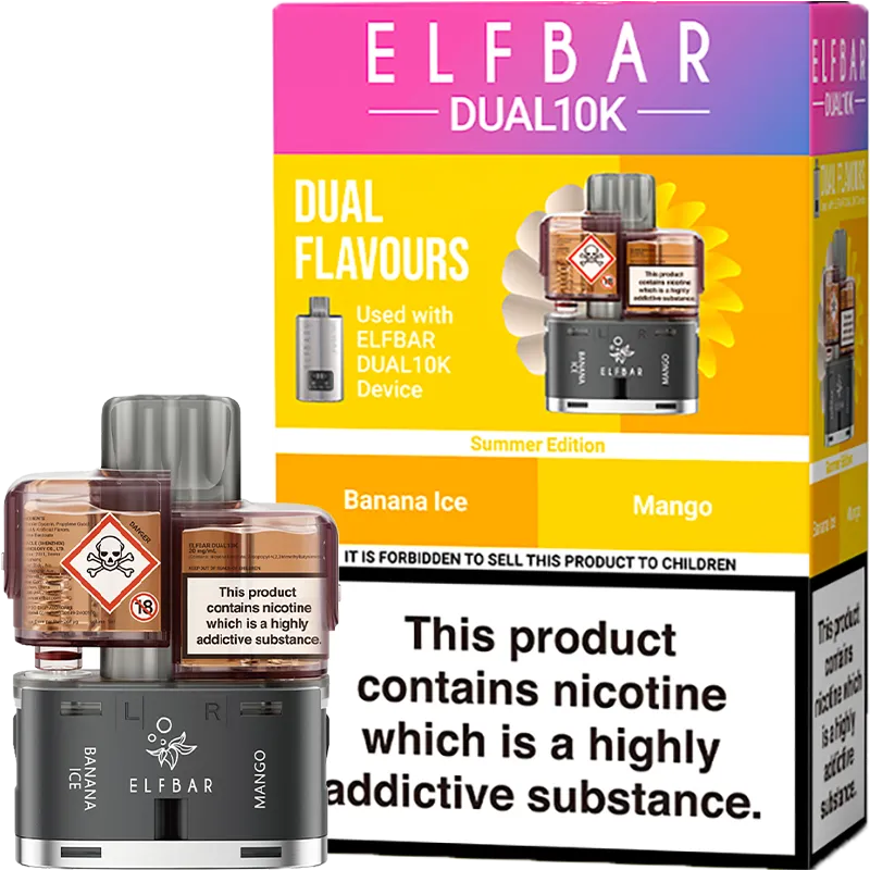 Summer Edition Elf Bar Dual 10K Pod & Refill 12ml