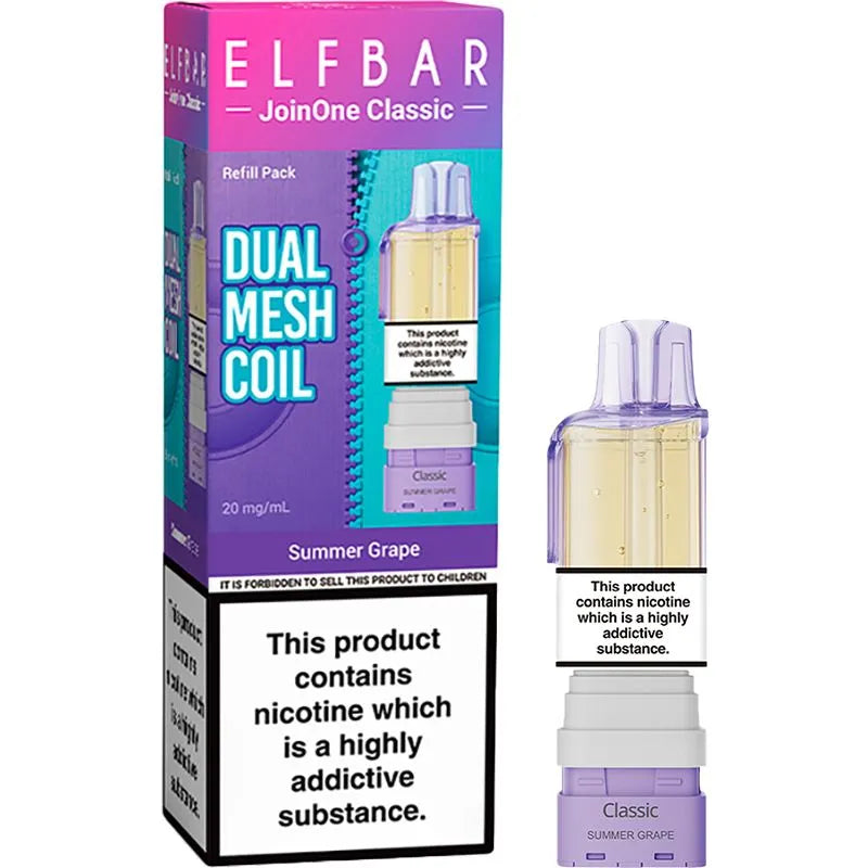 Summer Grape Elf Bar JoinOne Classic Pod & Refill 12ml