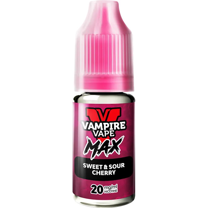 Sweet & Sour Cherry Vampire Vape Max E-Liquid 10ml