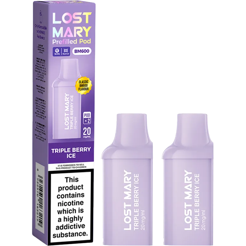 Triple Berry Lost Mary BM600 Pods 2 Pack