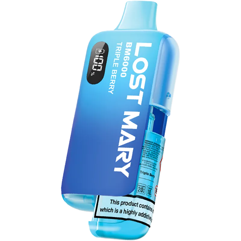 Triple Berry Lost Mary BM6000 Pod Vape Kit 12ml