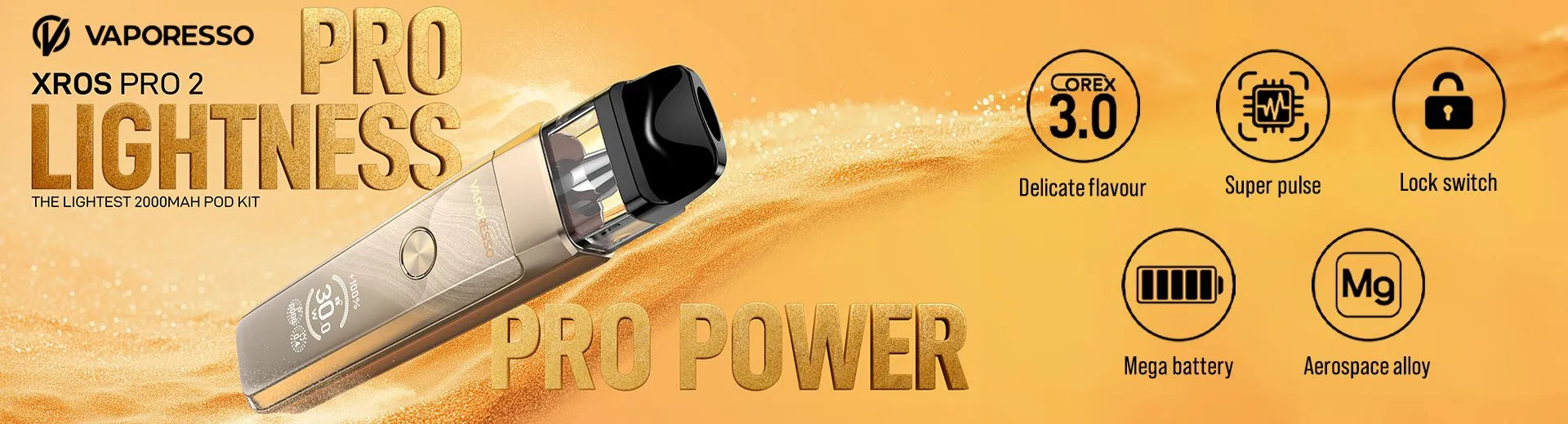 A banner displaying the Vaporesso XROS PRO 2 vapes on the House of Vapes - London website.