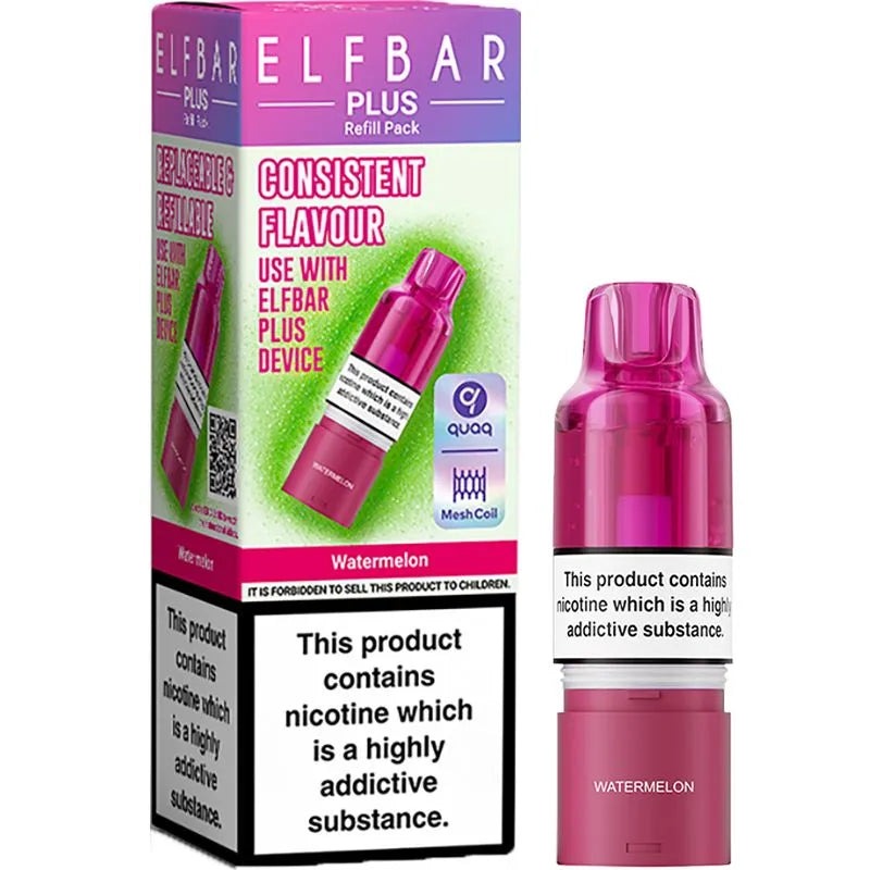 Watermelon Elf Bar Plus Pod & Refill 10ml