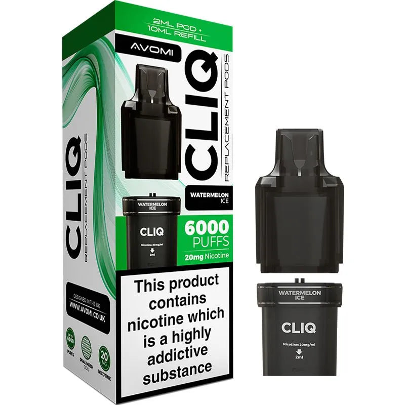 Watermelon Ice Avomi CLIQ Pod & Refill 12ml