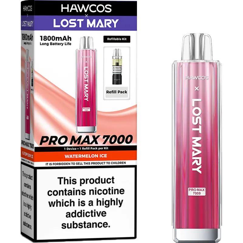 Hawcos x Lost Mary Pro Max 7000 Pod Vape Kit 10ml