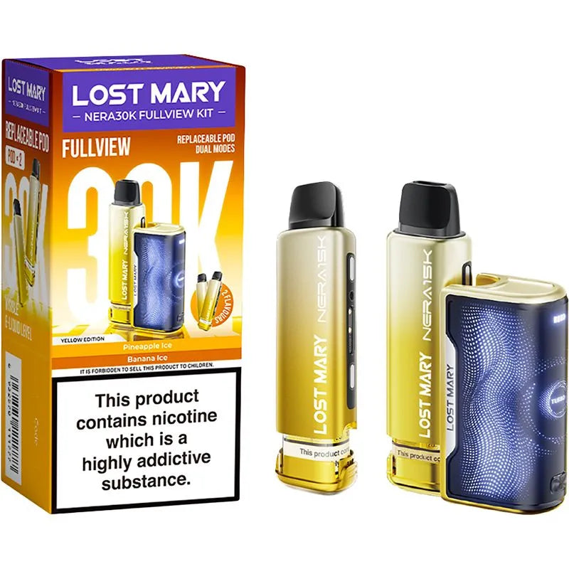 Lost Mary Nera 30K Fullview Yellow Edition Pod Vape Kit 24ml