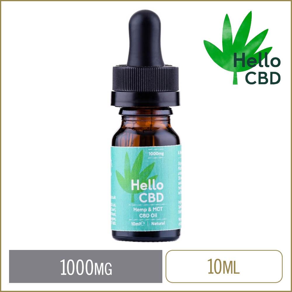 Hello CBD Hemp + MCT Oil Natural 10ml