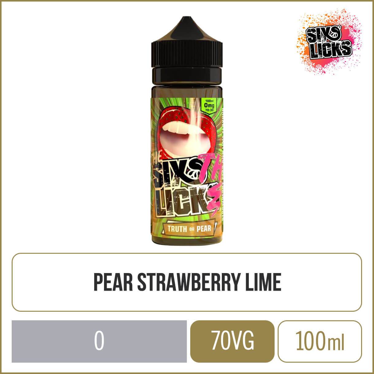 Six Licks Truth Or Pear 100ml