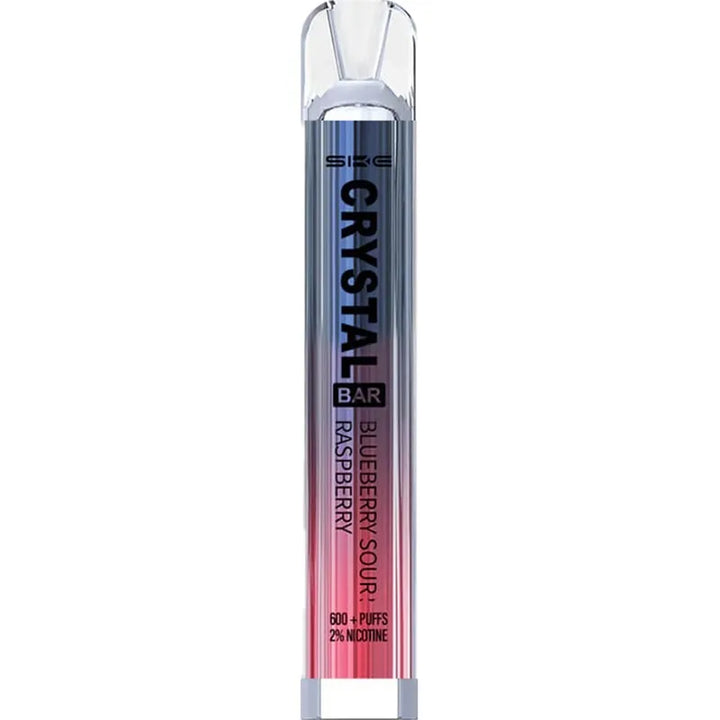 Crystal Bar Blueberry Sour Raspberry Disposable Vape device