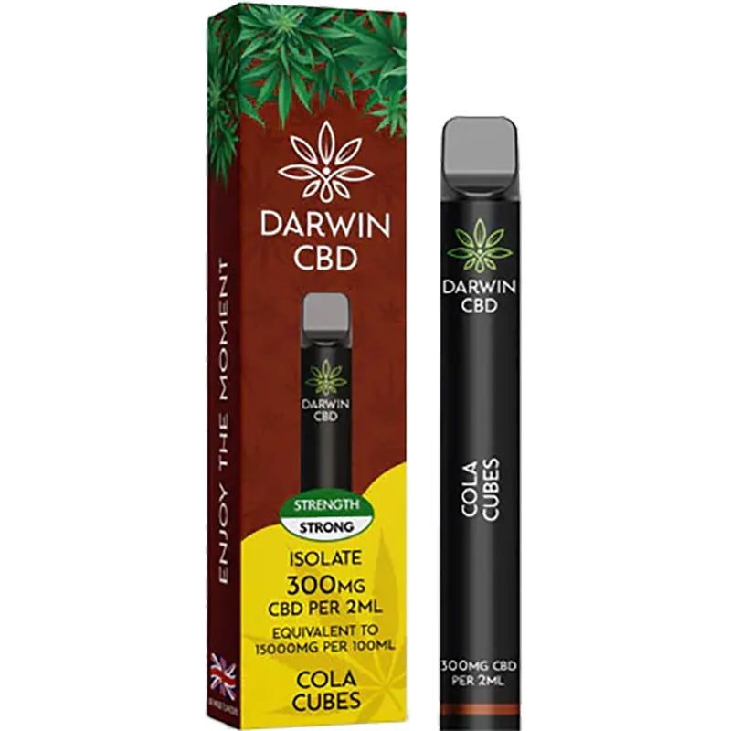 Darwin CBD Cola Cubes Disposable Vape Device and Box