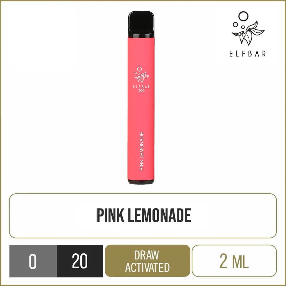 Elf Bar 600 Pink Lemonade Disposable Vape