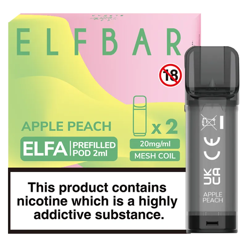 Elf Bar ELFA Apple Peach Pods 2 Pack
