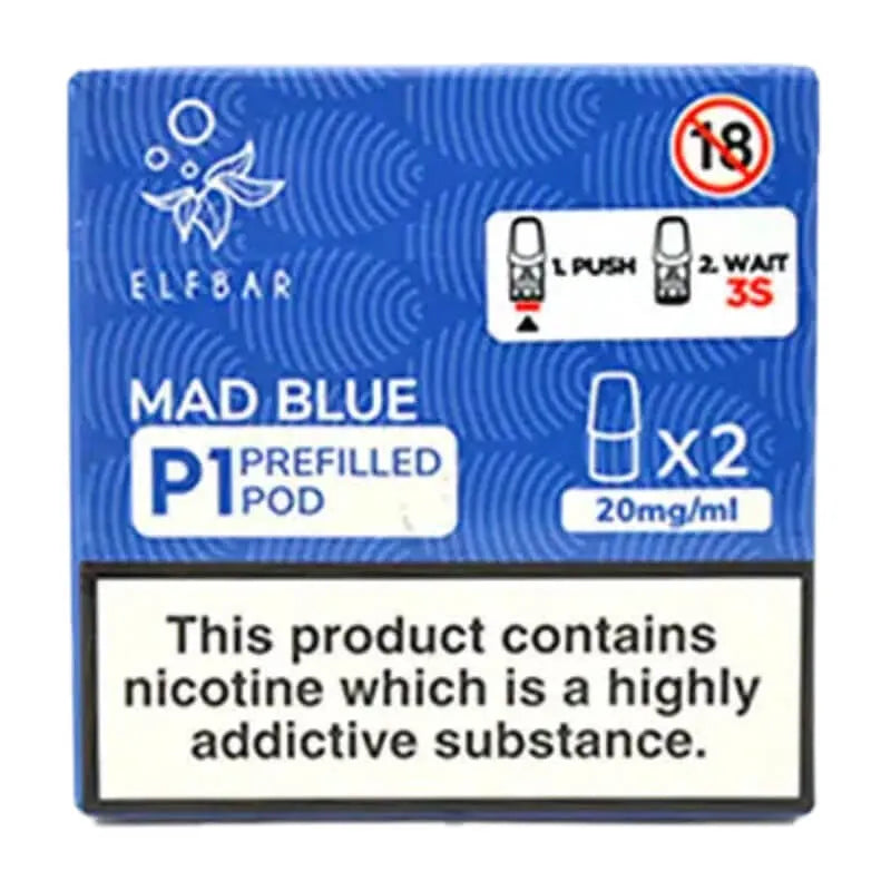 Elf Bar Mate 500 P1 Mad Blue Pods 2 Pack