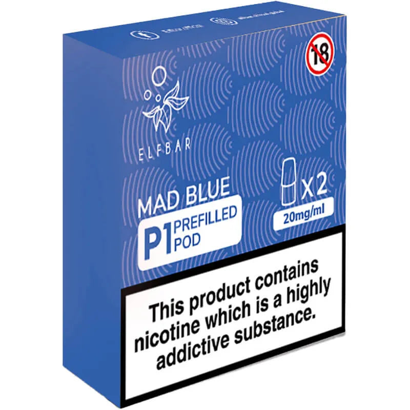 Elf Bar Mate 500 P1 Mad Blue Pods 2 Pack