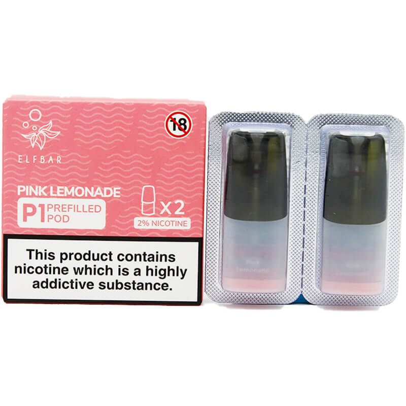 Elf Bar Mate500 P1 Pink Lemonade Pods and box