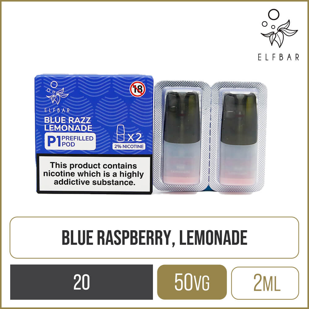 Elf Bar Mate 500 P1 Blue Razz Lemonade Pods 2 Pack