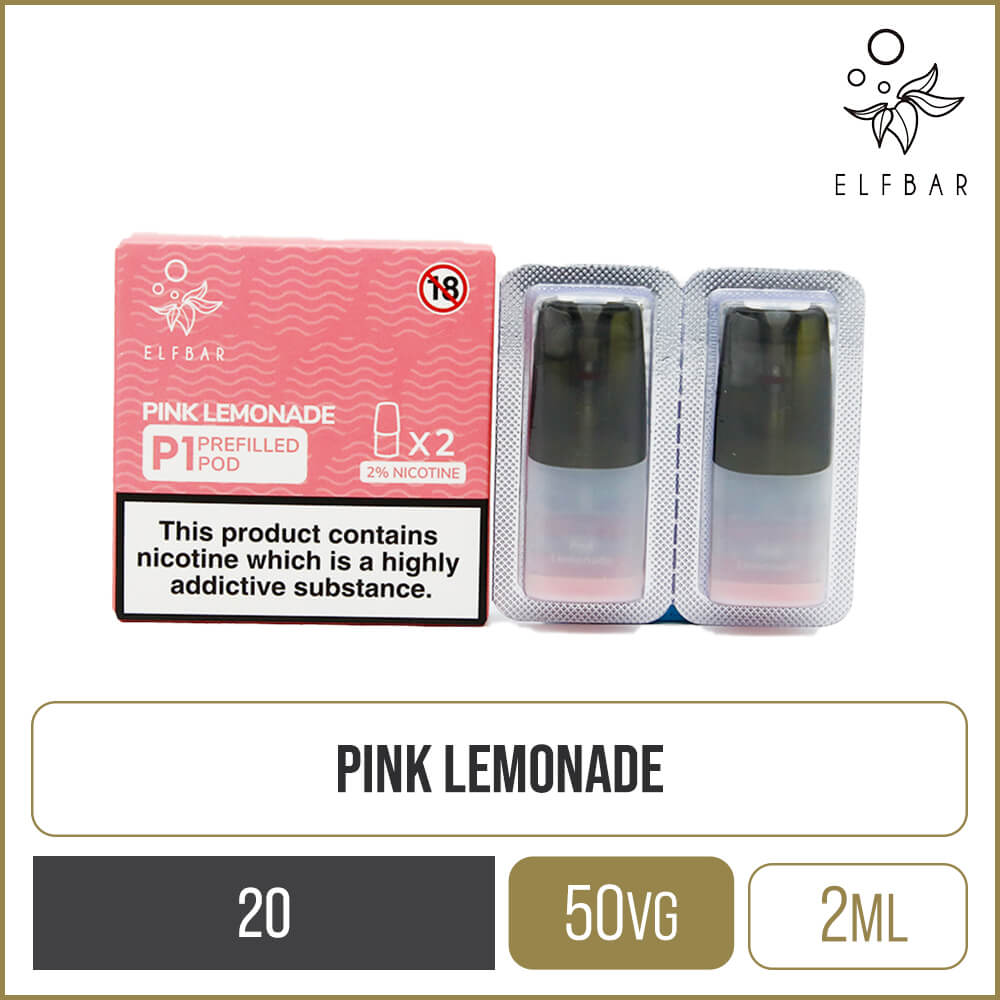Elf Bar Mate 500 P1 Pink Lemonade Pods 2 Pack