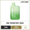 Lost Mary Kiwi Passion Fruit Guava Disposable VapeLost Mary Kiwi Passion Fruit Guava Disposable Vape