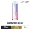 Lost Mary QM600 Blue Razz Cherry Disposable Vape
