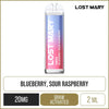 Lost Mary QM600 Blueberry Sour Raspberry Disposable Vape