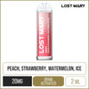 Lost Mary QM600 Peach Strawberry Watermelon Ice Disposable Vape
