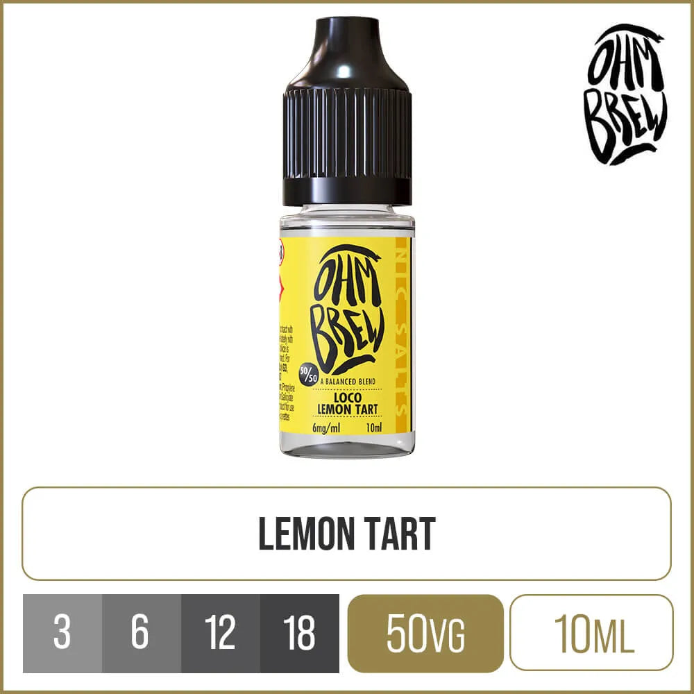Ohm Brew 50/50 Loco Lemon Tart 10ml