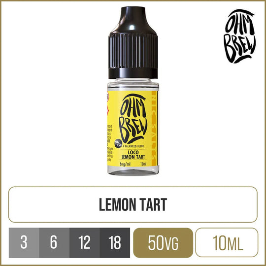 Ohm Brew 50/50 Loco Lemon Tart 10ml