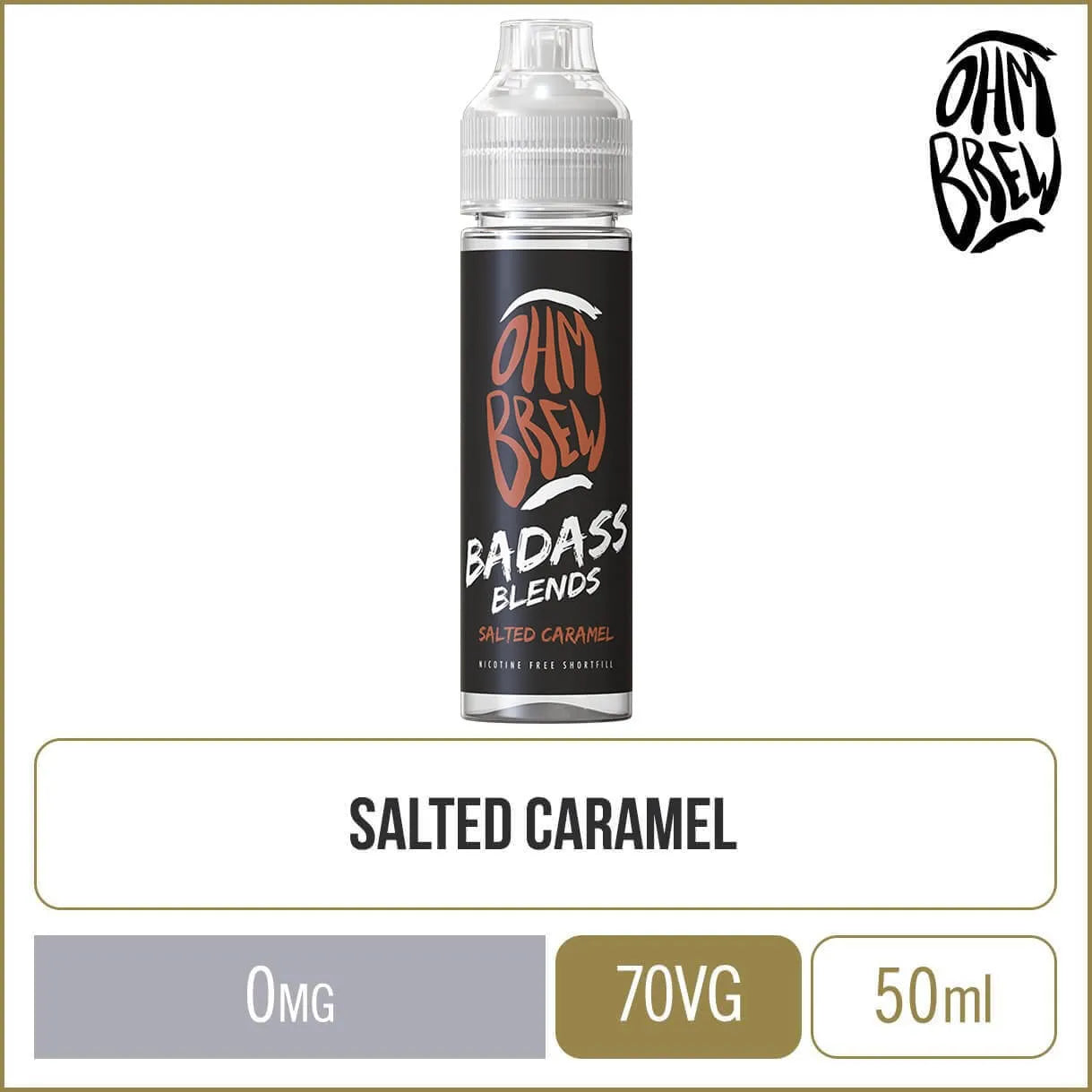 Ohm Brew Badass Blends Salted Caramel 50ml