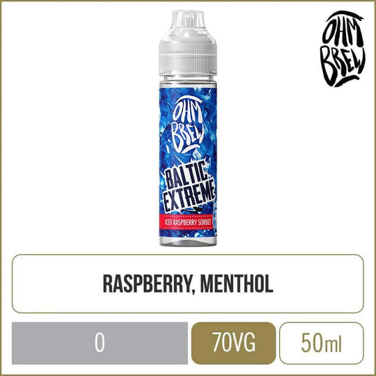 Ohm Brew Baltic Extreme Iced Raspberry Sorbet 50ml