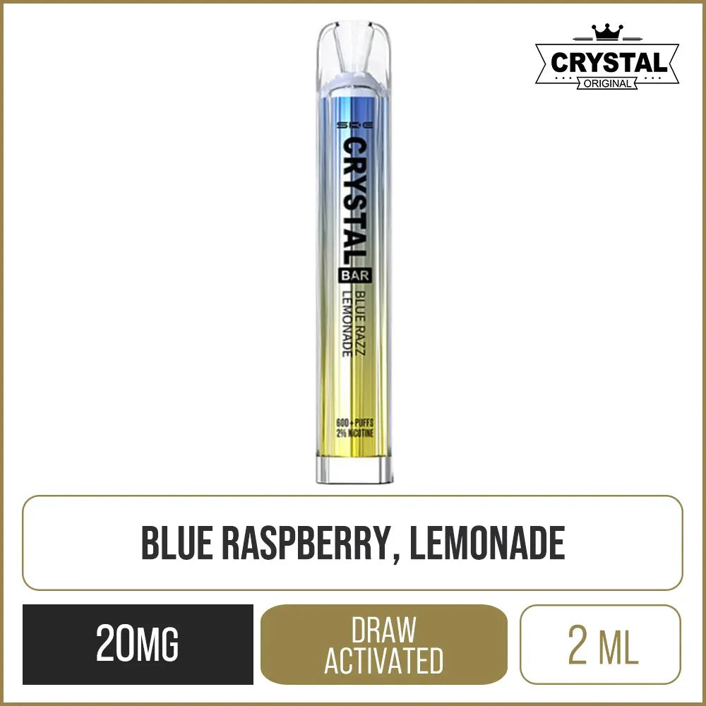 SKE Crystal Bar Blue Razz Lemonade Disposable Vape