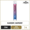 Crystal Bar Blueberry Raspberries Disposable Vape