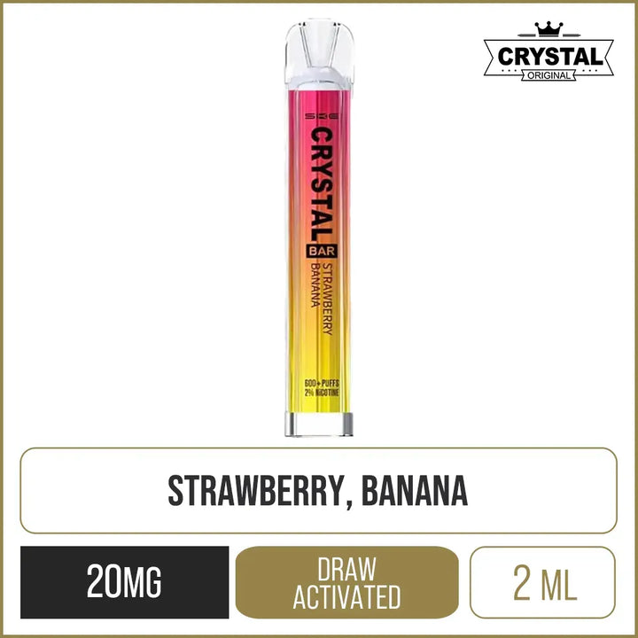 Crystal Bar Strawberry Banana Disposable Vape