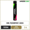 Haze CBD Platinum Kiwi Passionfruit Guava 1000mg CBD Disposable Vape 6ml