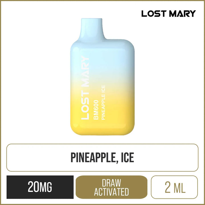 Lost Mary BM600 Pineapple Ice Disposable Vape