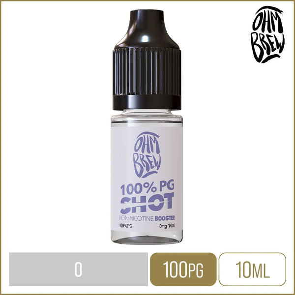Ohm Brew 100% PG Booster Nicotine Shot 0MG/ML