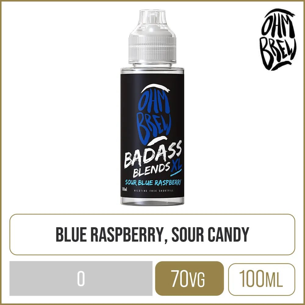 Buy Sour Blue Raspberry Ohm Brew Badass Blends XL Online Buy Sour Blue Raspberry Ohm Brew Badass Blends XL Online