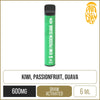 Ohm Brew CBD Kiwi Passion Guava 600mg CBD + CBG Disposable Vape 6ml