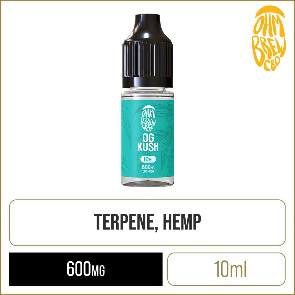 Ohm Brew CBD OG Kush 600mg CBD + CBG E-Liquid 10ml Ohm Brew CBD OG Kush 600mg CBD + CBG E-Liquid 10ml