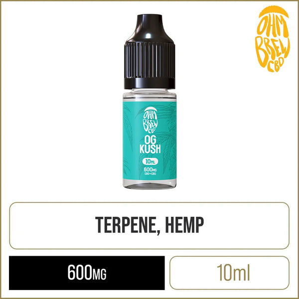 Ohm Brew CBD OG Kush 600mg CBD + CBG E-Liquid 10ml Ohm Brew CBD OG Kush 600mg CBD + CBG E-Liquid 10ml