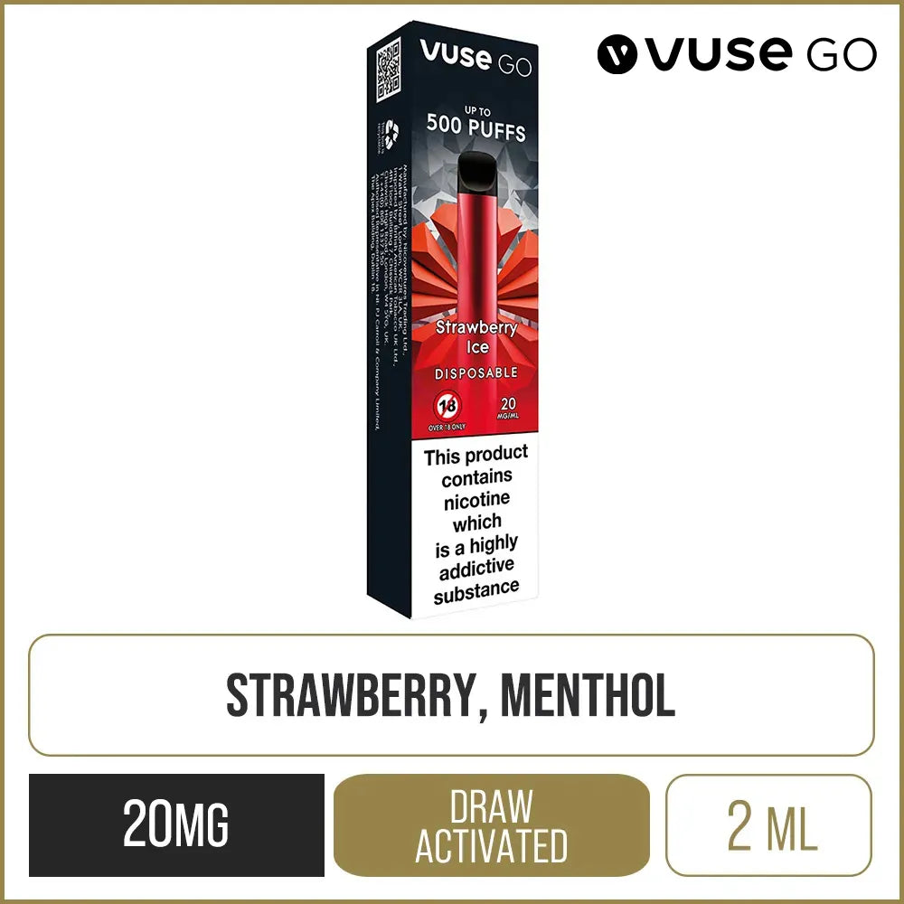 Vuse GO Strawberry Ice Disposable Vape